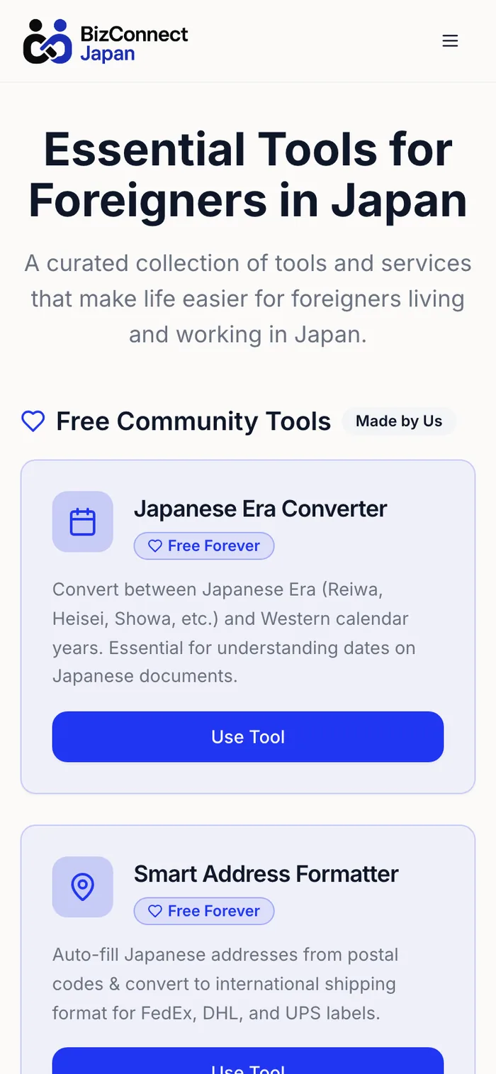 BizConnect Japan: making foreign-owned businesses in Japan easy to find and to trust — 2